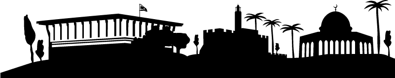 Vinylmatta sovrum jerusalem skyline - Tenstickers