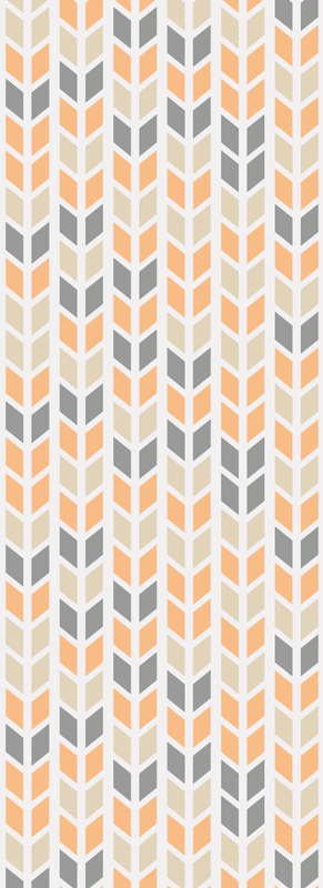 Vinylmatta scandinaviska nordiska geometriska blommor - Tenstickers
