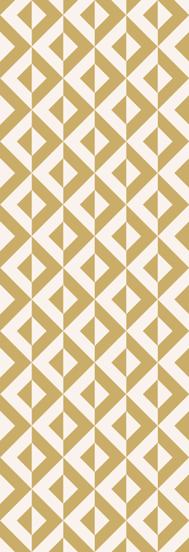 Vinylmatta scandinaviska nordisk geometrisk senap - Tenstickers