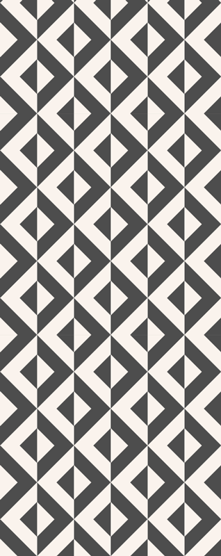 Vinylmatta scandinaviska nordisk geometrisk mono - Tenstickers