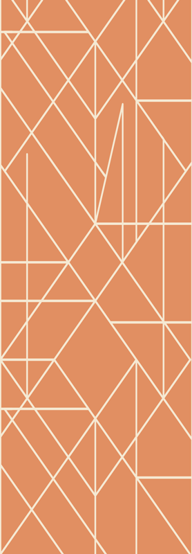 Vinylmatta scandinaviska nordisk geometrisk mosaik apex - Tenstickers