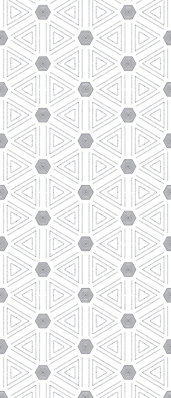 Vinylmatta scandinaviska nordiska geometriska trianglar - Tenstickers