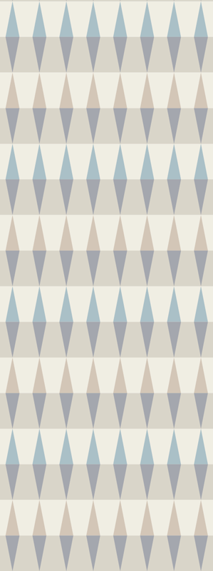 Vinylmatta scandinaviska nordisk geometrisk blå himmel - Tenstickers