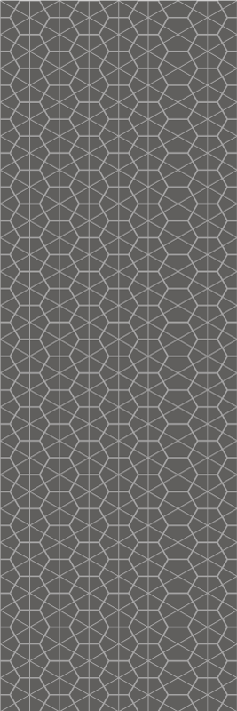 Vinylmatta scandinaviska minimaliskt hexagonmönster - Tenstickers