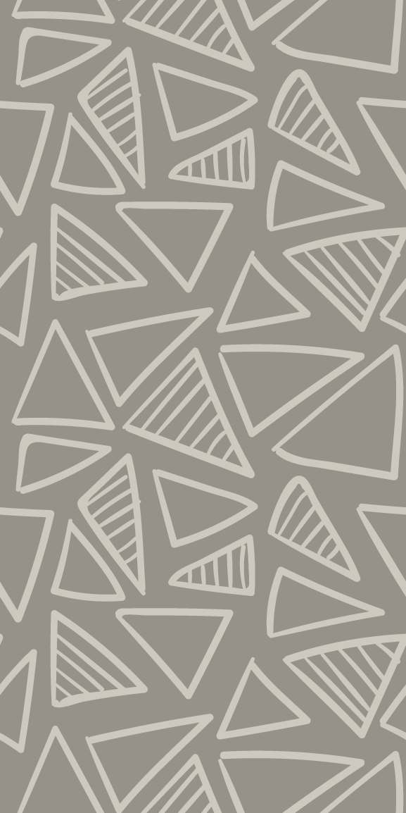 Vinylmatta scandinaviska grå trianglar randig mønster - Tenstickers