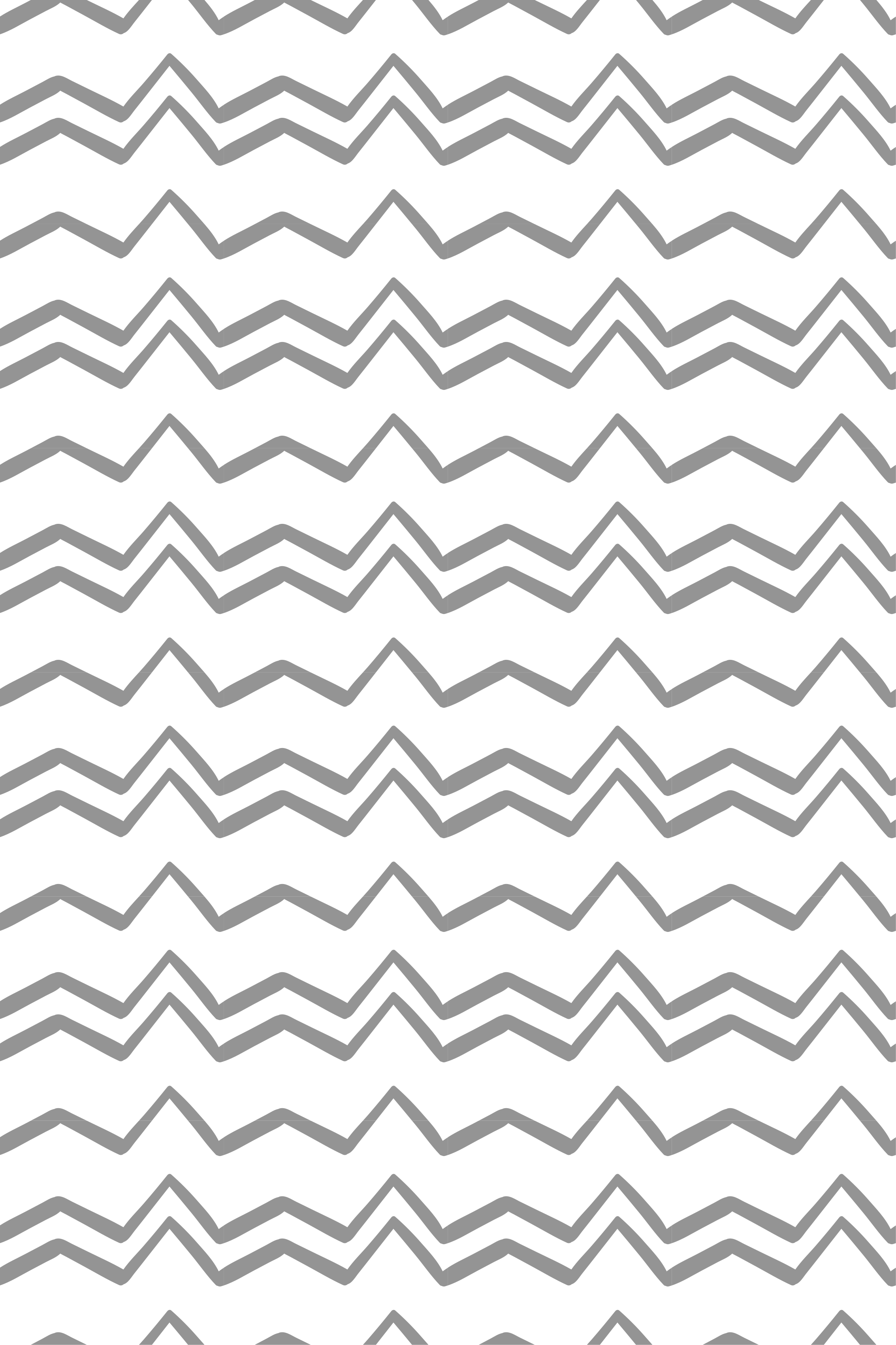 Vinylmatta scandinaviska oregelbundna grå zigzaglinjer - Tenstickers