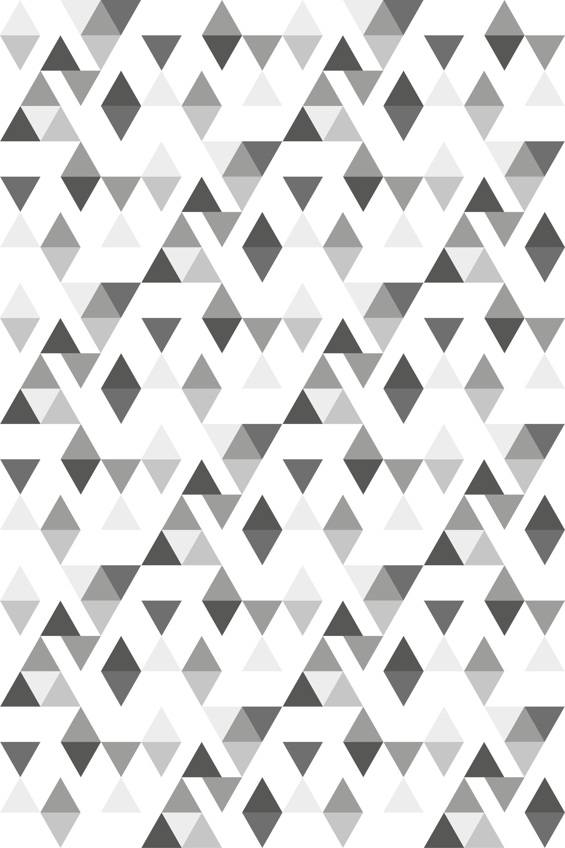 Vinylmatta scandinaviska ljusgrå och vita trianglar - Tenstickers