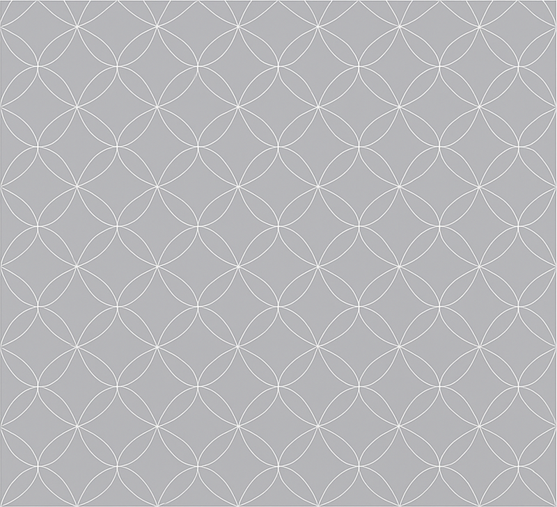 Vinylmatta scandinaviska grå geometriska abstrakta blommor - Tenstickers