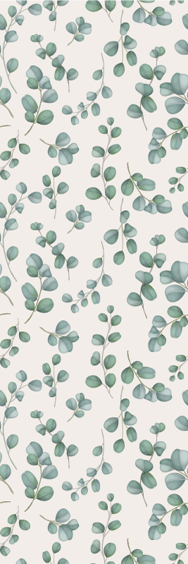 Vinylmatta natur akvarellblad på beige bakgrunn - Tenstickers
