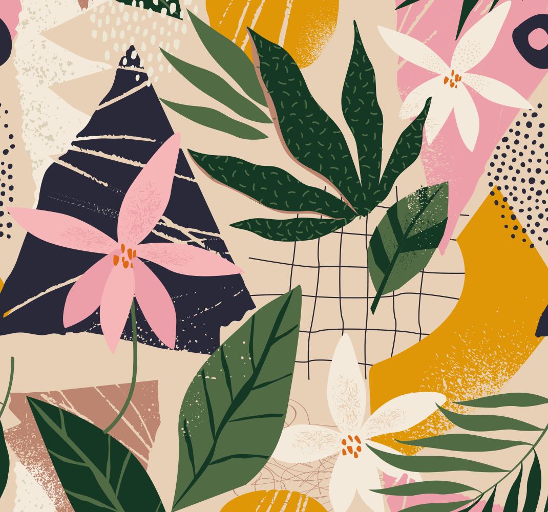 Vinylmatta natur en trädgård i hemmet - Tenstickers
