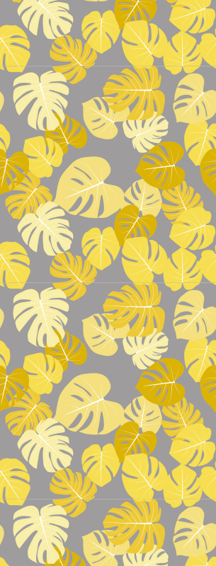 Vinylmatta natur pantone monstera leaf - Tenstickers