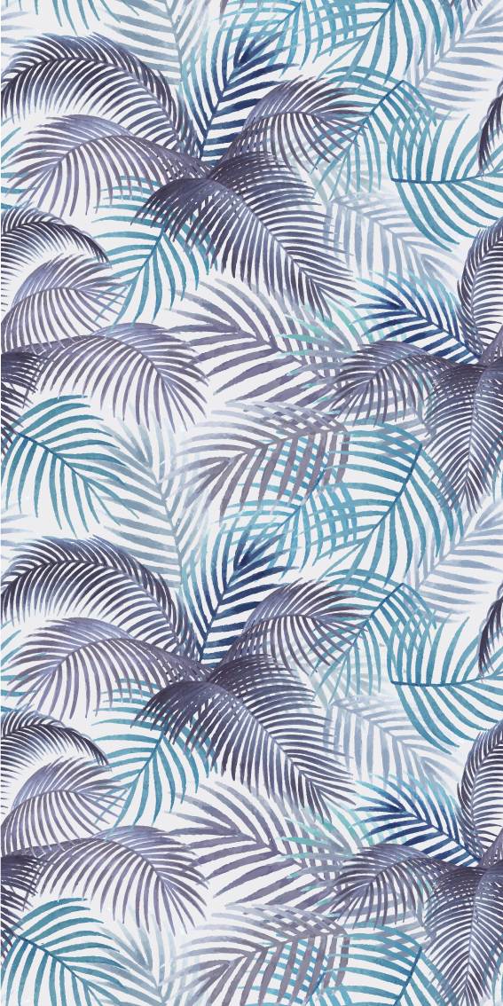 Vinylmatta natur palmar och löv - Tenstickers