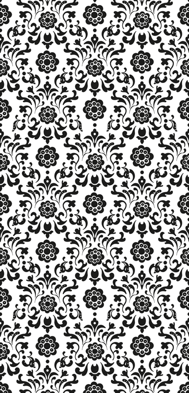 Vinylmatta årgång royalty damask stil - Tenstickers