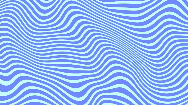 Vinylmatta årgång ljusblå och lila hypnotiska linjer - Tenstickers