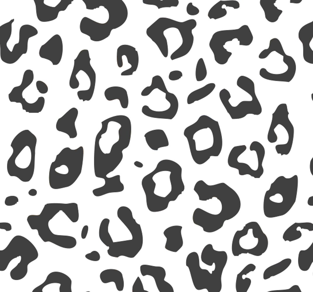 Vinylmatta djur svart leopard - Tenstickers