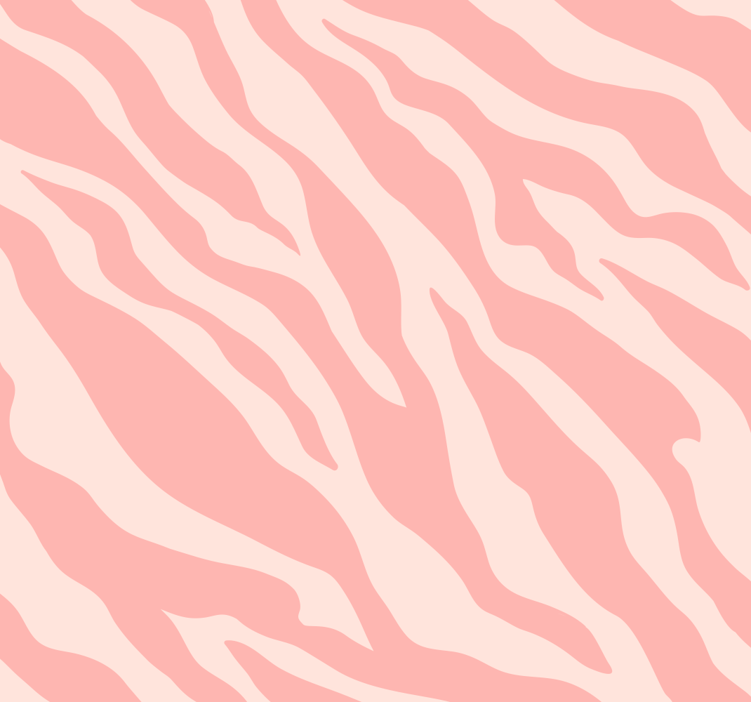 Vinylmatta djur i rosa zebramönster - Tenstickers