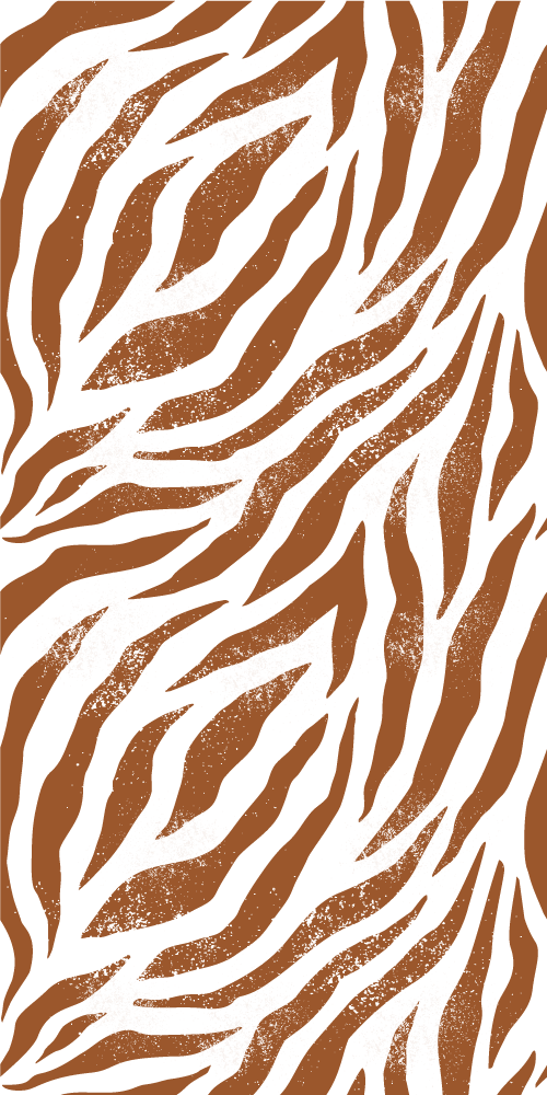 Vinylmatta djur brun zebra djurmönster - Tenstickers