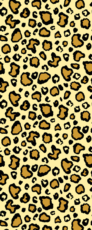 Vinylmatta djur leopardmönster klassiskt mönster - Tenstickers