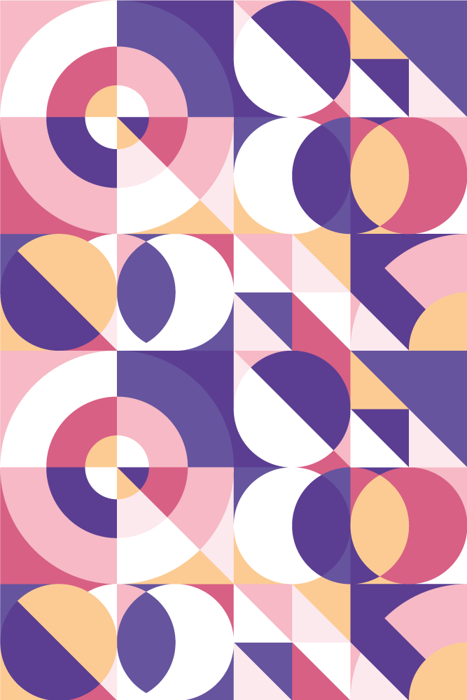 Vinylmatta modern abstrakta figurer geometrisk konst - Tenstickers
