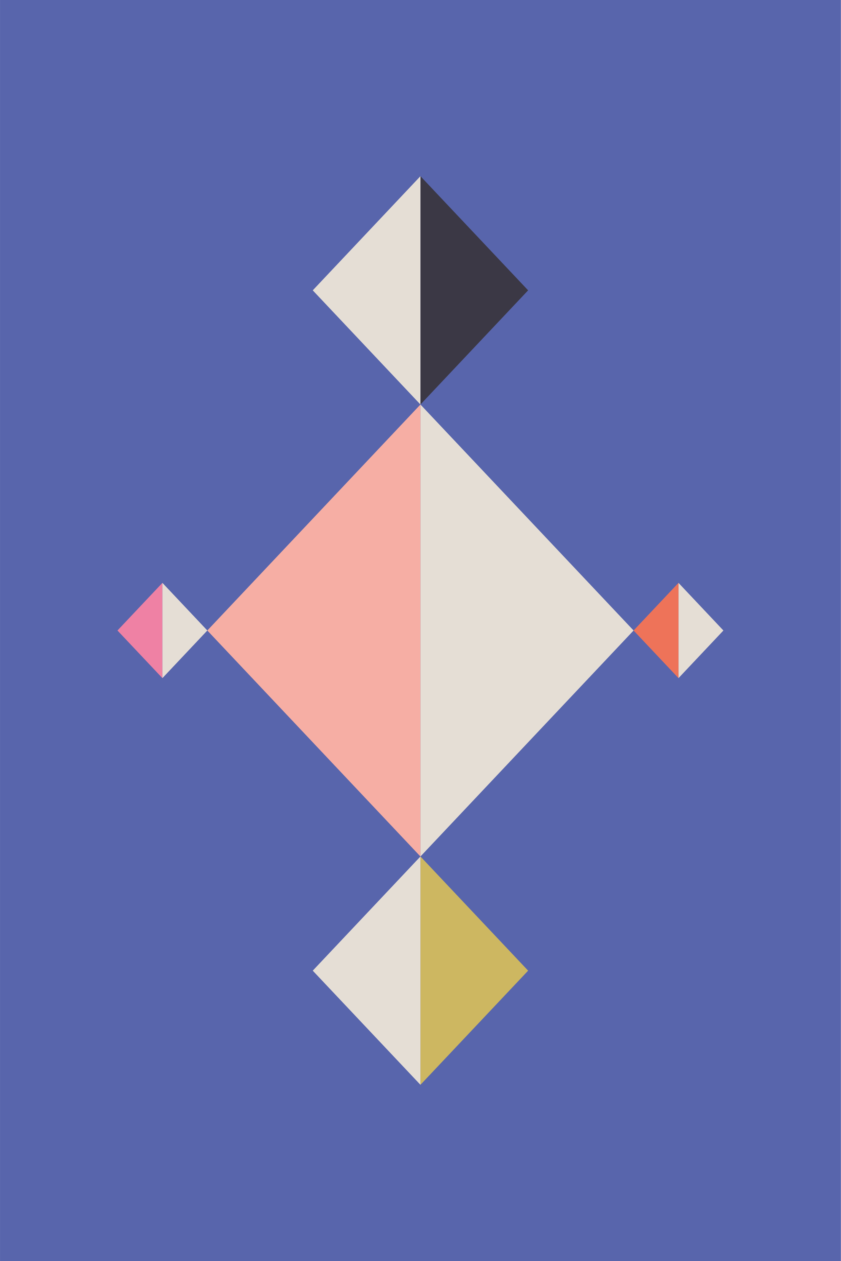 Vinylmatta modern geometrisk mönster konst - Tenstickers