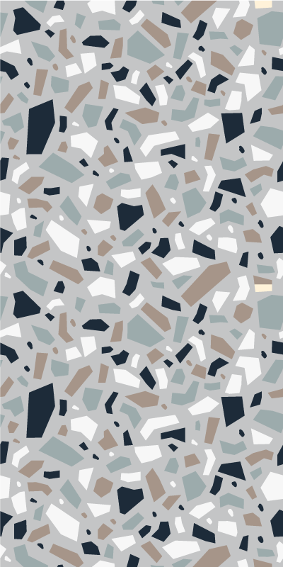 Vinylmatta textur neutrala färger terrazzo mönster - Tenstickers