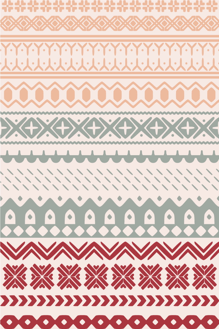 Vinylmatta textur vikingmönster vintage - Tenstickers