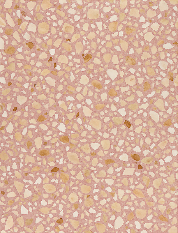 Vinylmatta textur rosajord terrazzo - Tenstickers