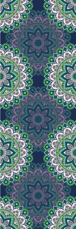 Vinylmatta årgång glasyr mandala - Tenstickers