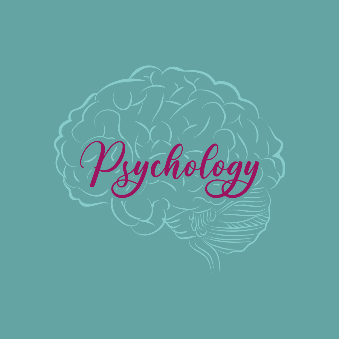 Vinylmattor med fraser psychology brain - Tenstickers