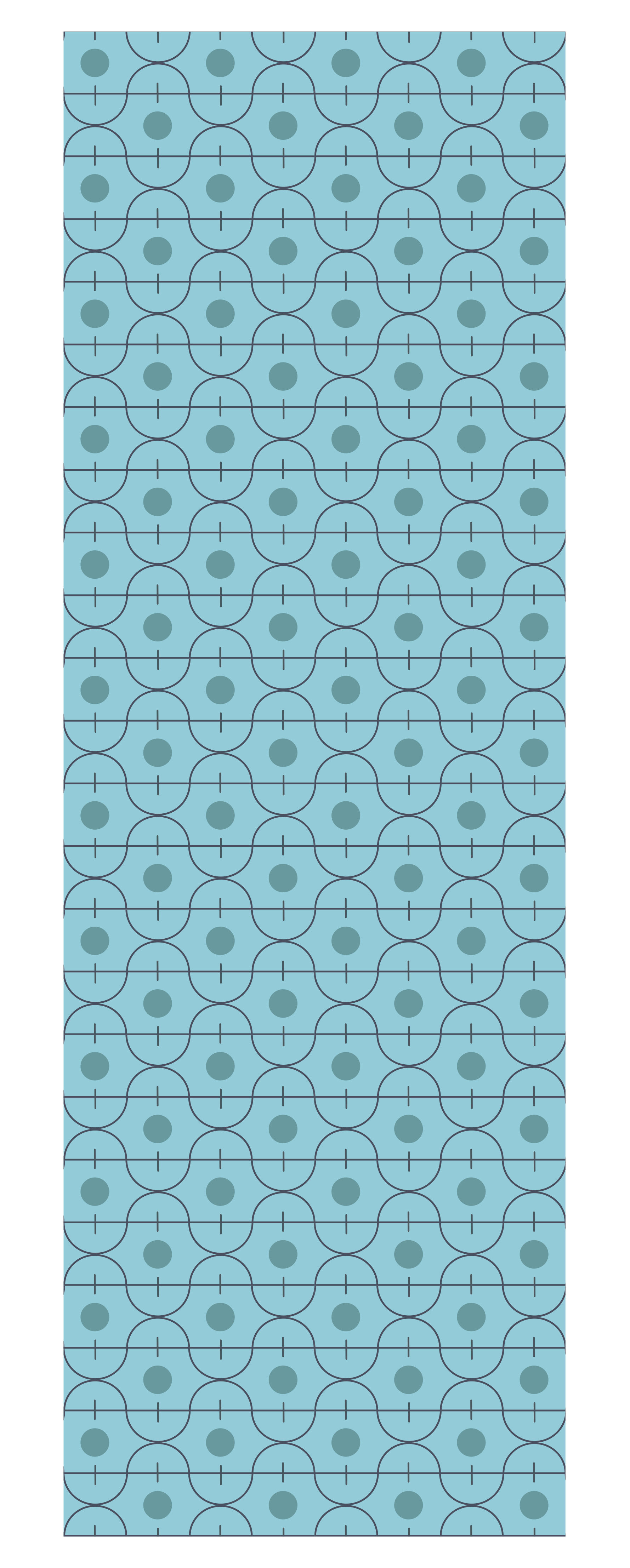 Vinylmatta textur blå geometrisk japansk mönster - Tenstickers