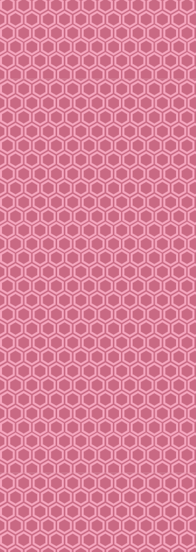Vinylmatta textur rosa geometrisk hexagonmönster - Tenstickers
