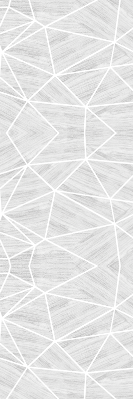 Vinylmatta textur vit och silver geometrisk trämönster - Tenstickers