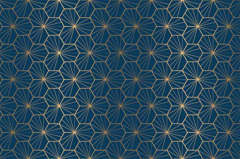Vinylmatta geometrisk elegant geometriskt mönster - Tenstickers