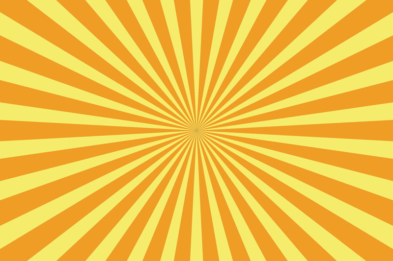 Vinylmatta geometrisk abstrakt solnedgång med orange toner - Tenstickers