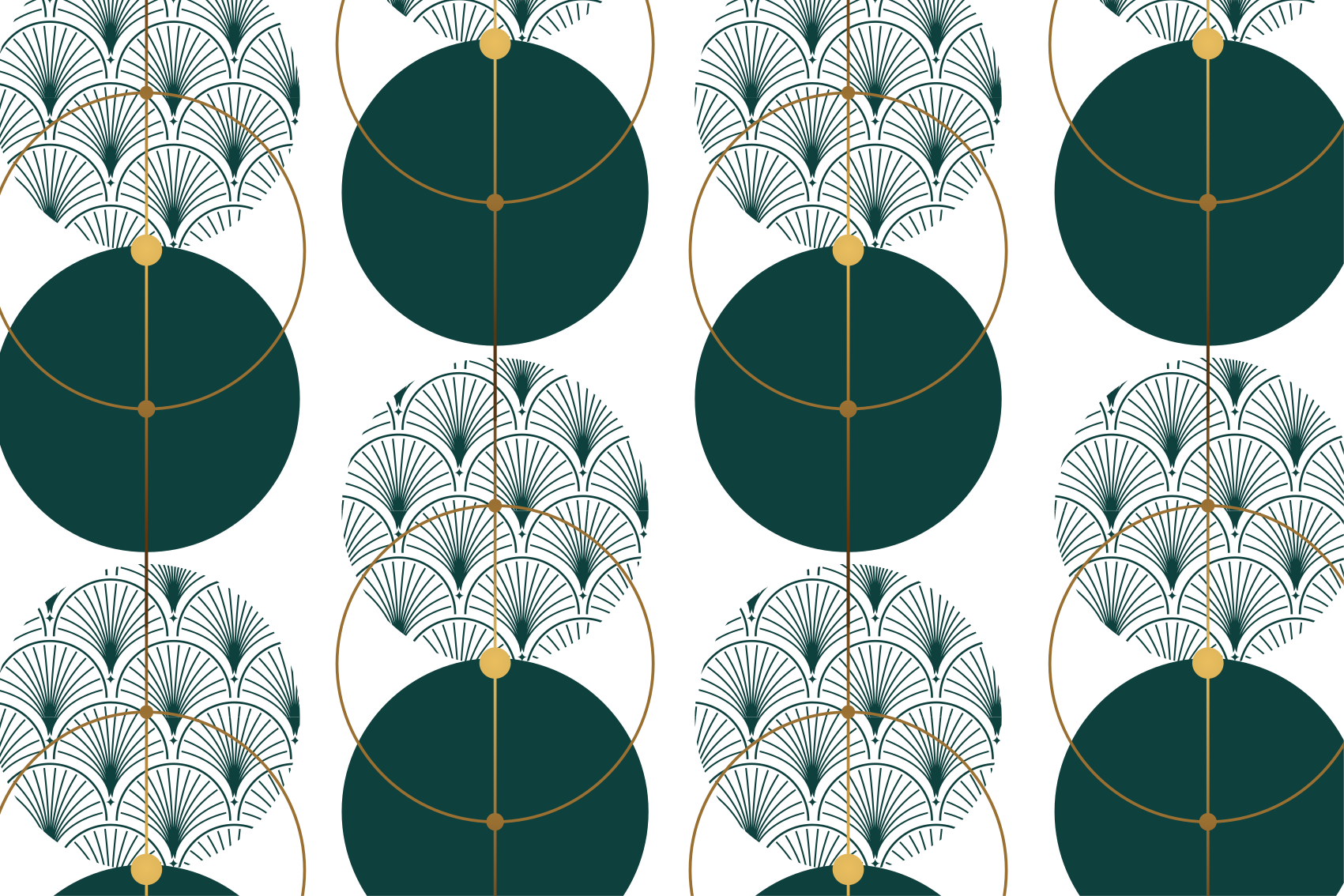 Vinylmatta geometrisk glamourstil geo konst - Tenstickers