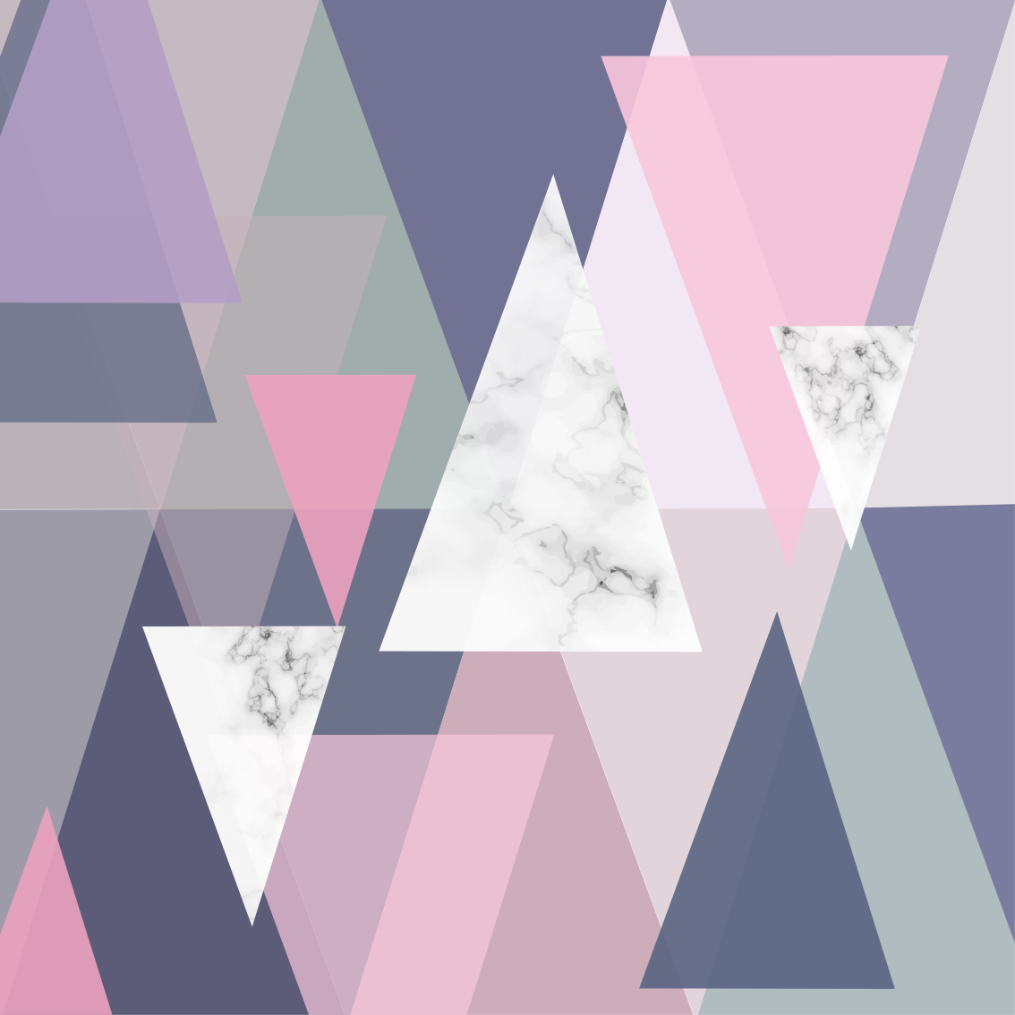 Vinylmatta geometrisk 3d väggkonst trianglar - Tenstickers