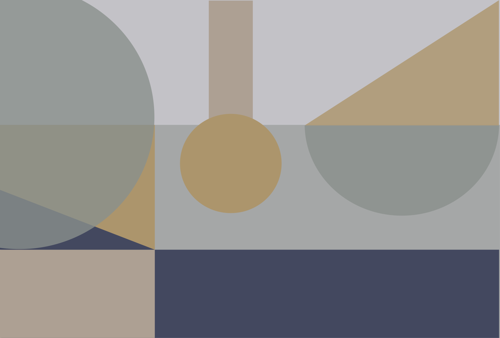 Vinylmatta geometrisk brun geometrisk modern konst - Tenstickers