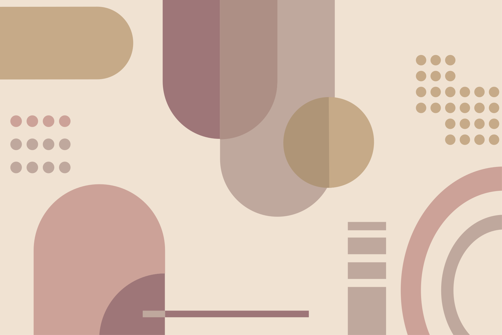 Vinylmatta geometrisk grå och brun mönster - Tenstickers