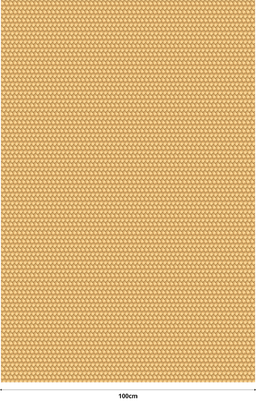 Vinylmatta beige med korgstruktur - Tenstickers