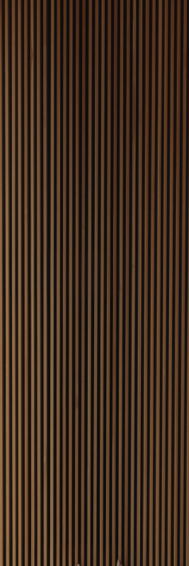 Vinylmatta brun i trästil teak vertikalt mönster - Tenstickers
