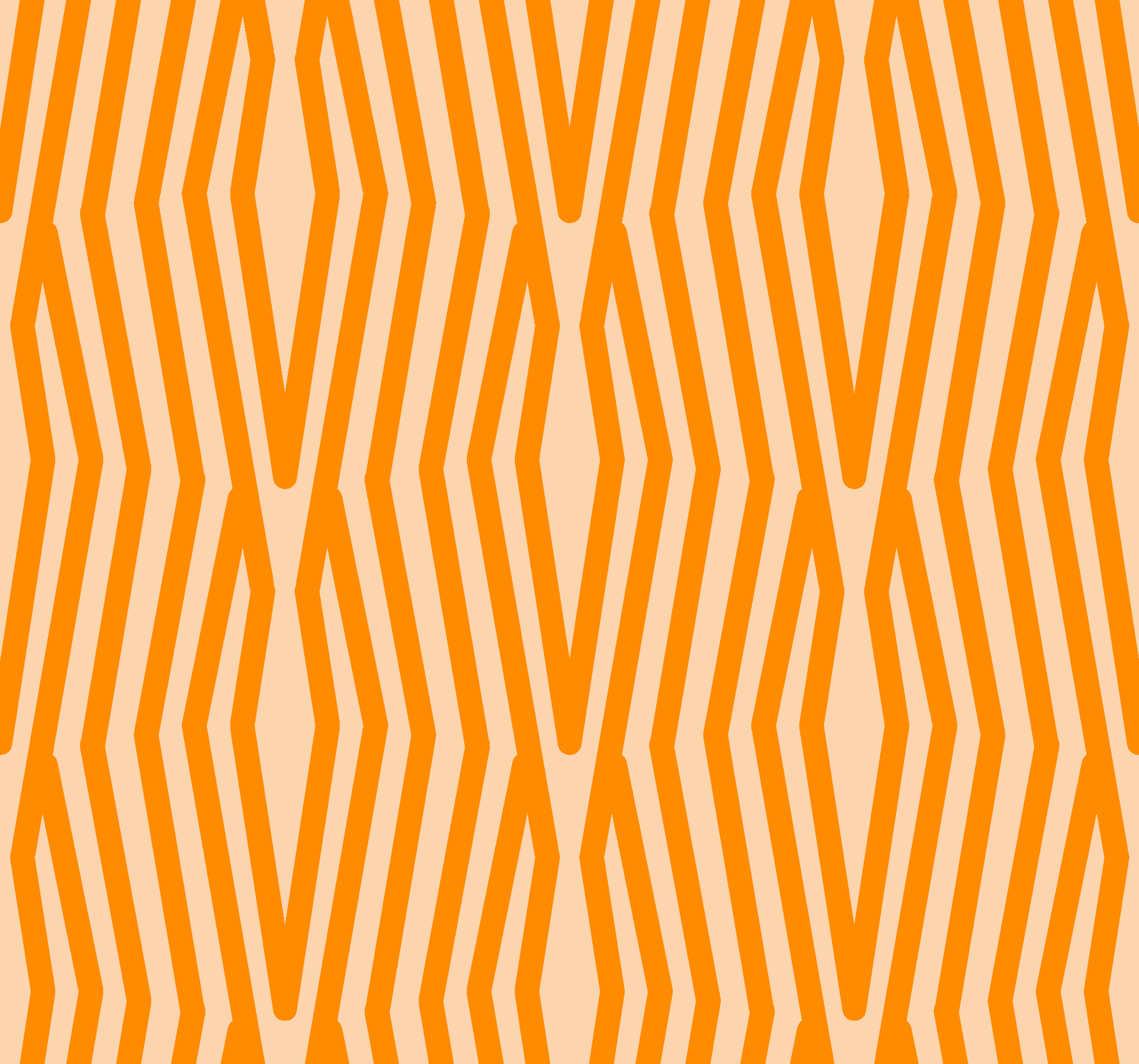Vinylmatta orange abstrakt mönster - Tenstickers