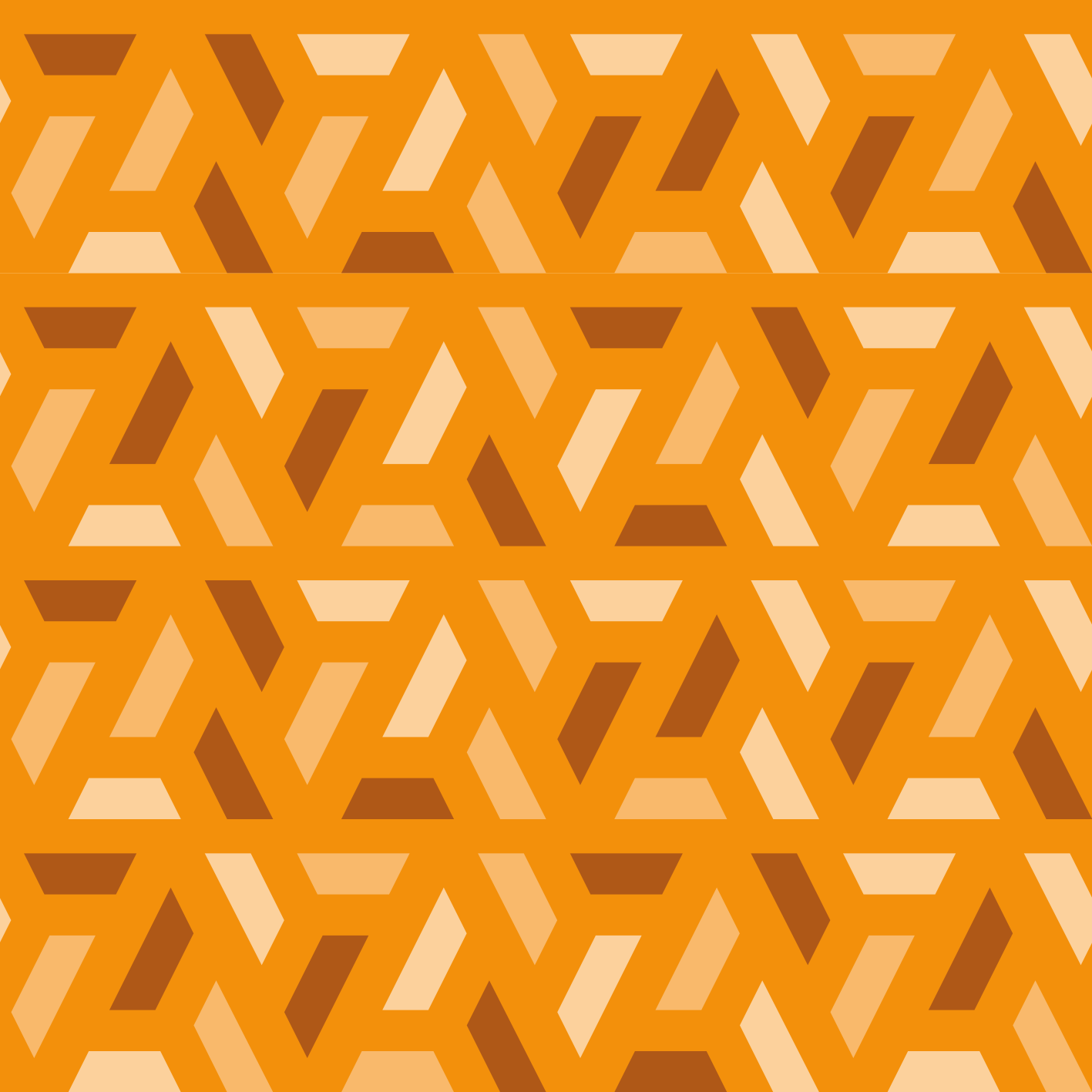 Vinylmatta orange geometriska orange toner - Tenstickers