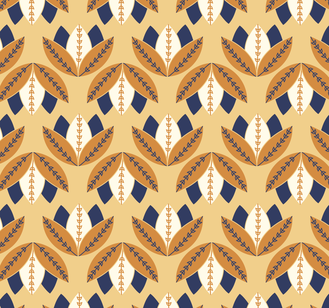 Vinylmatta orange geometrisk stil tapet - Tenstickers