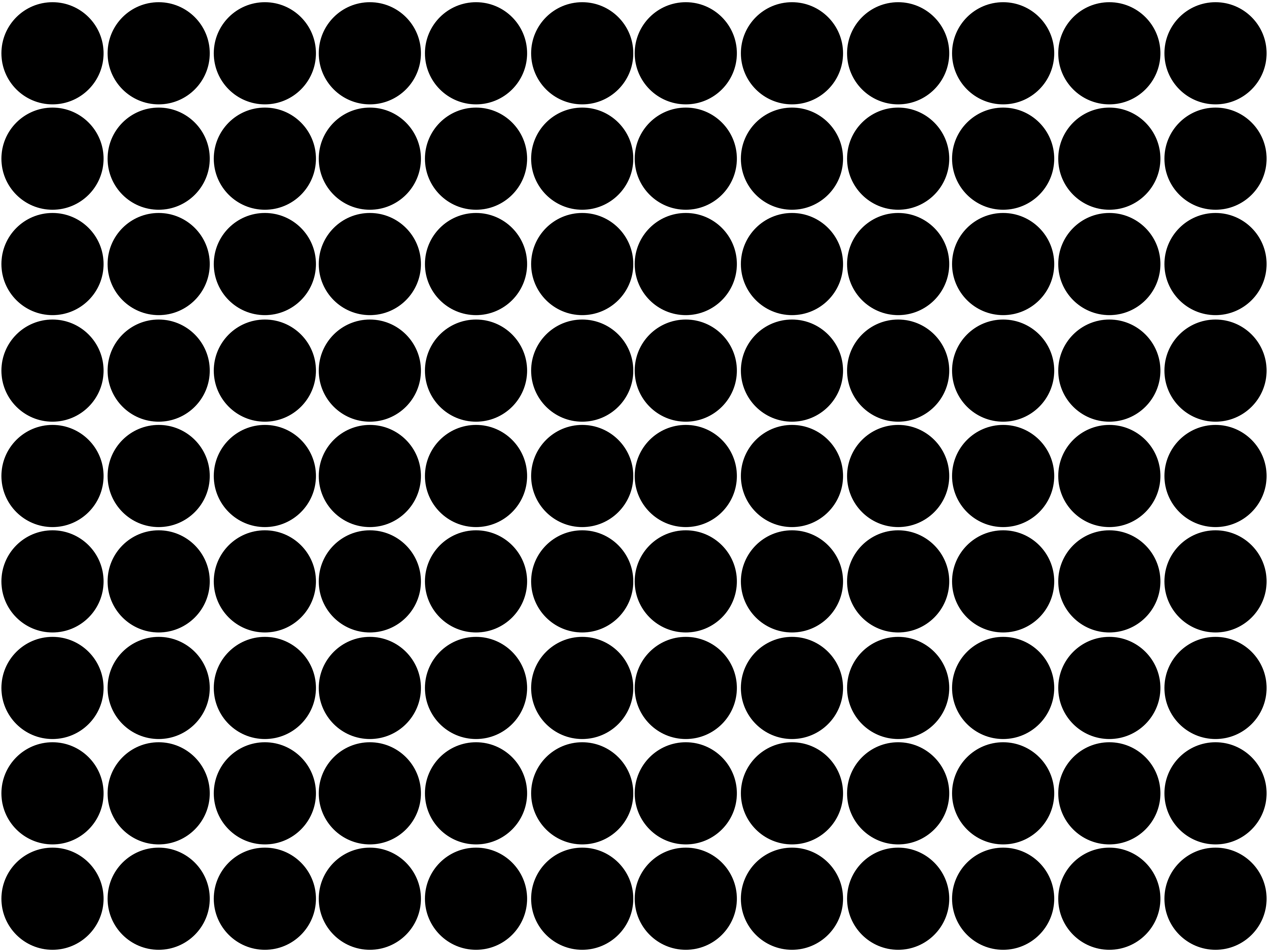 Vinylmatta svart mönster av svarta prickar - Tenstickers