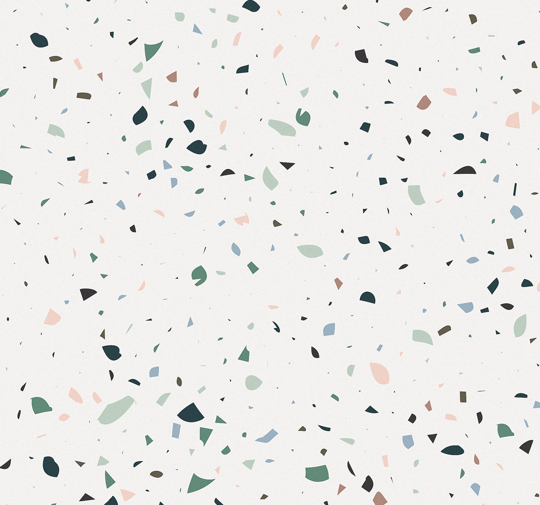 Vinylmatta balkong vit terrazzo - Tenstickers