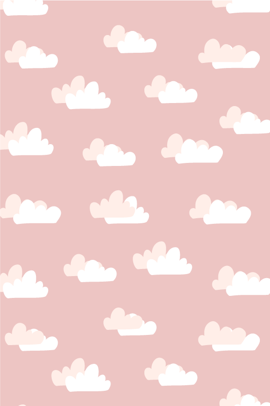 Vinylmatta rosa med rosa bakgrund - Tenstickers