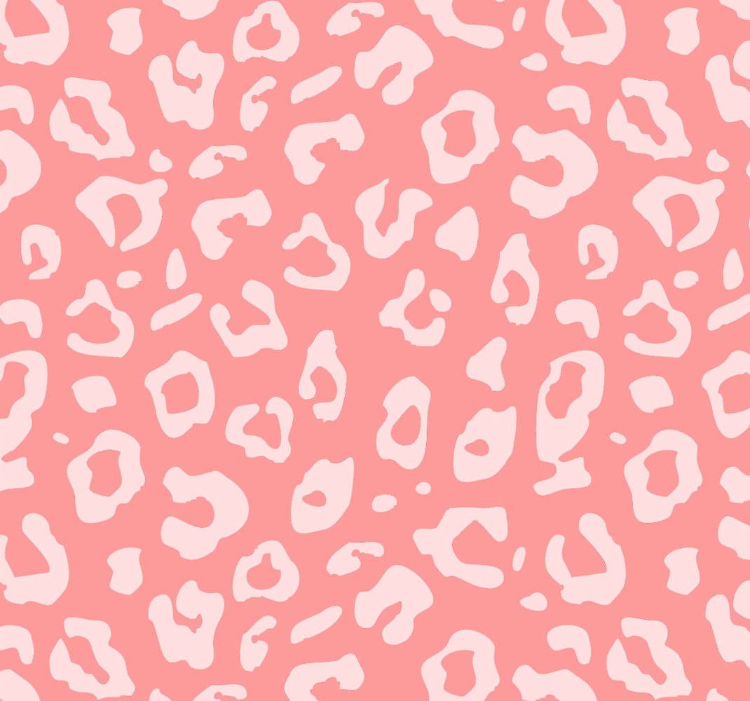Vinylmatta rosa leopardmönstrad tapet - Tenstickers