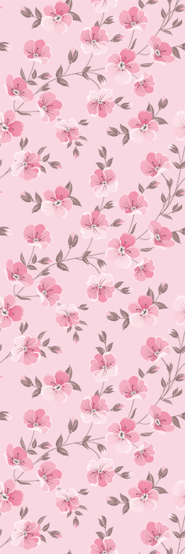 Vinylmatta rosa sötrosa blommor - Tenstickers