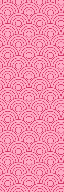 Vinylmatta rosa i mörka och ljusa rosa former - Tenstickers
