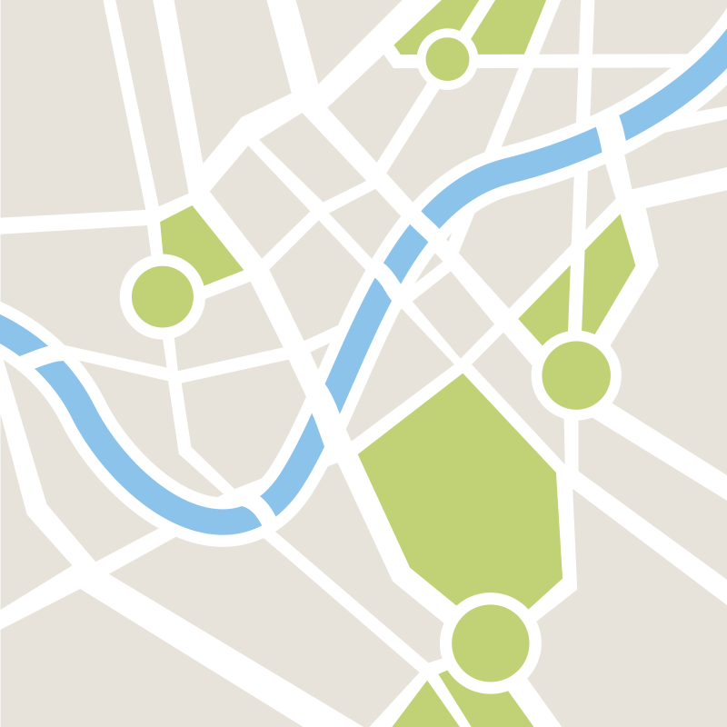 Fantastiska stadsvägar vinylmatta - Tenstickers